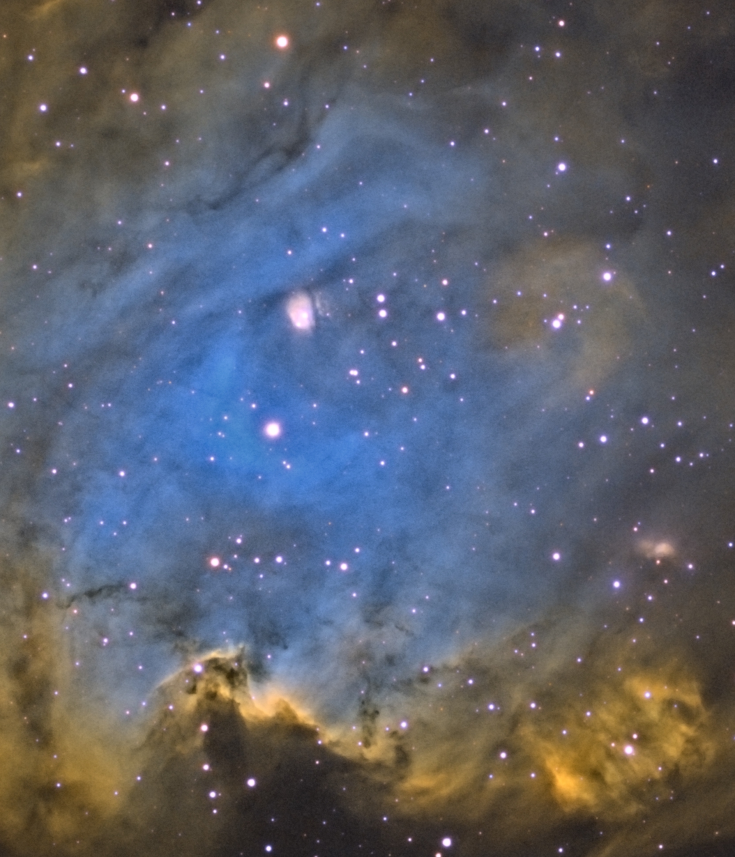 NGC 2175 AP130EDT w/ 0.75X Reducer (f/6.3) Apogee Ascent A694 CCD Baader Narrowband Filters 7x20min Ha 10x20min O[III] 9x20min S[II] 